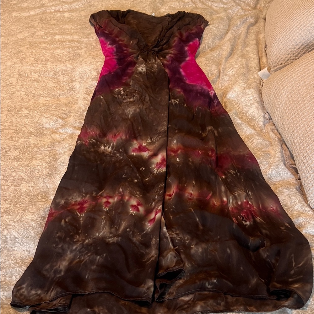 Young Fabulous & Broke Pink and Brown Maxi Dress